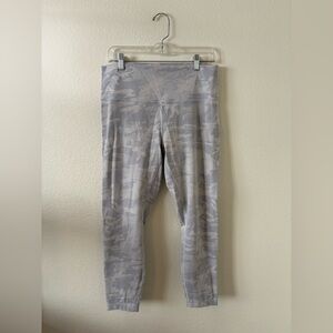 Lululemon Athletica Light Gray Camouflage Leggings